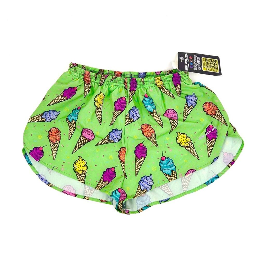 BOA Running Shorts‎ Colorful Ice Cream Print Women's Medium